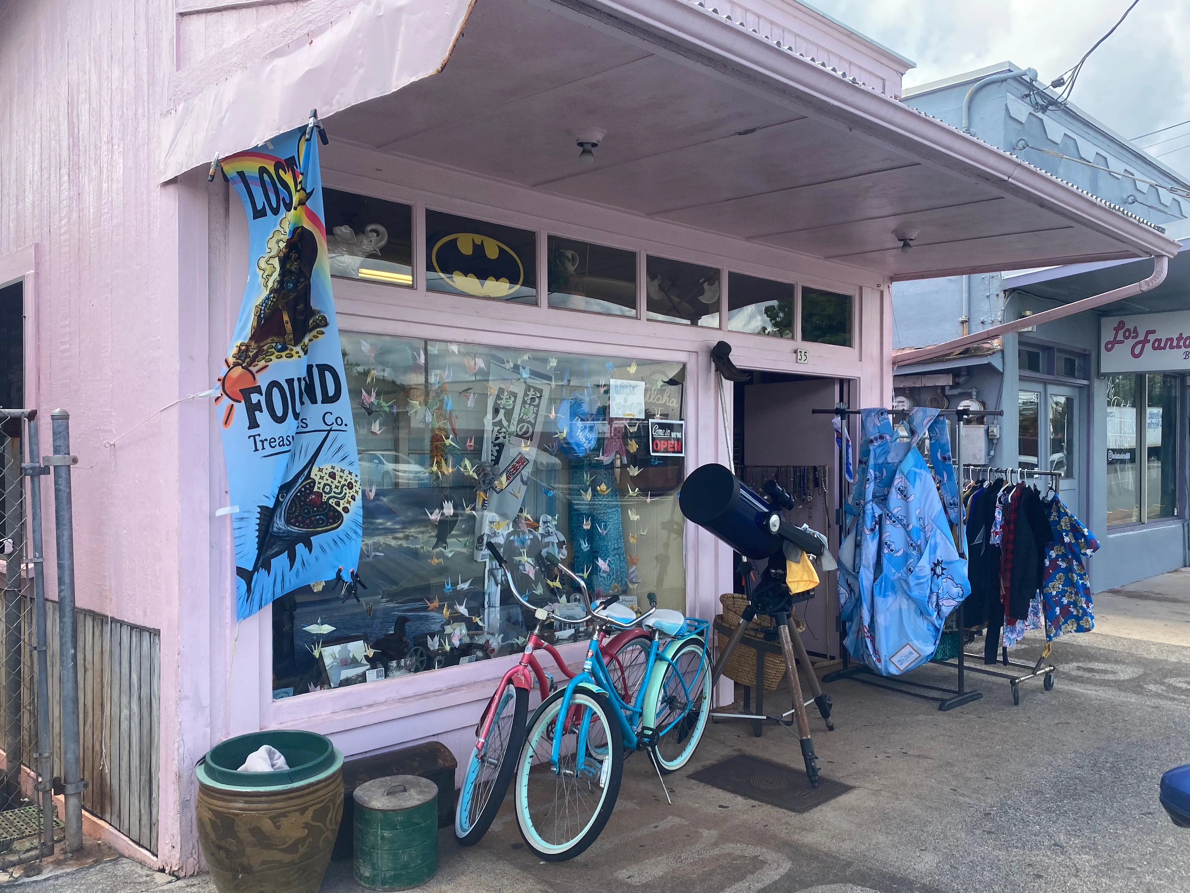 The Lost And Found LLC storefront on Mango Street in Wahiawa, Hawaii